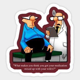 Funny Spectickles Medical Humor Cartoon Sticker